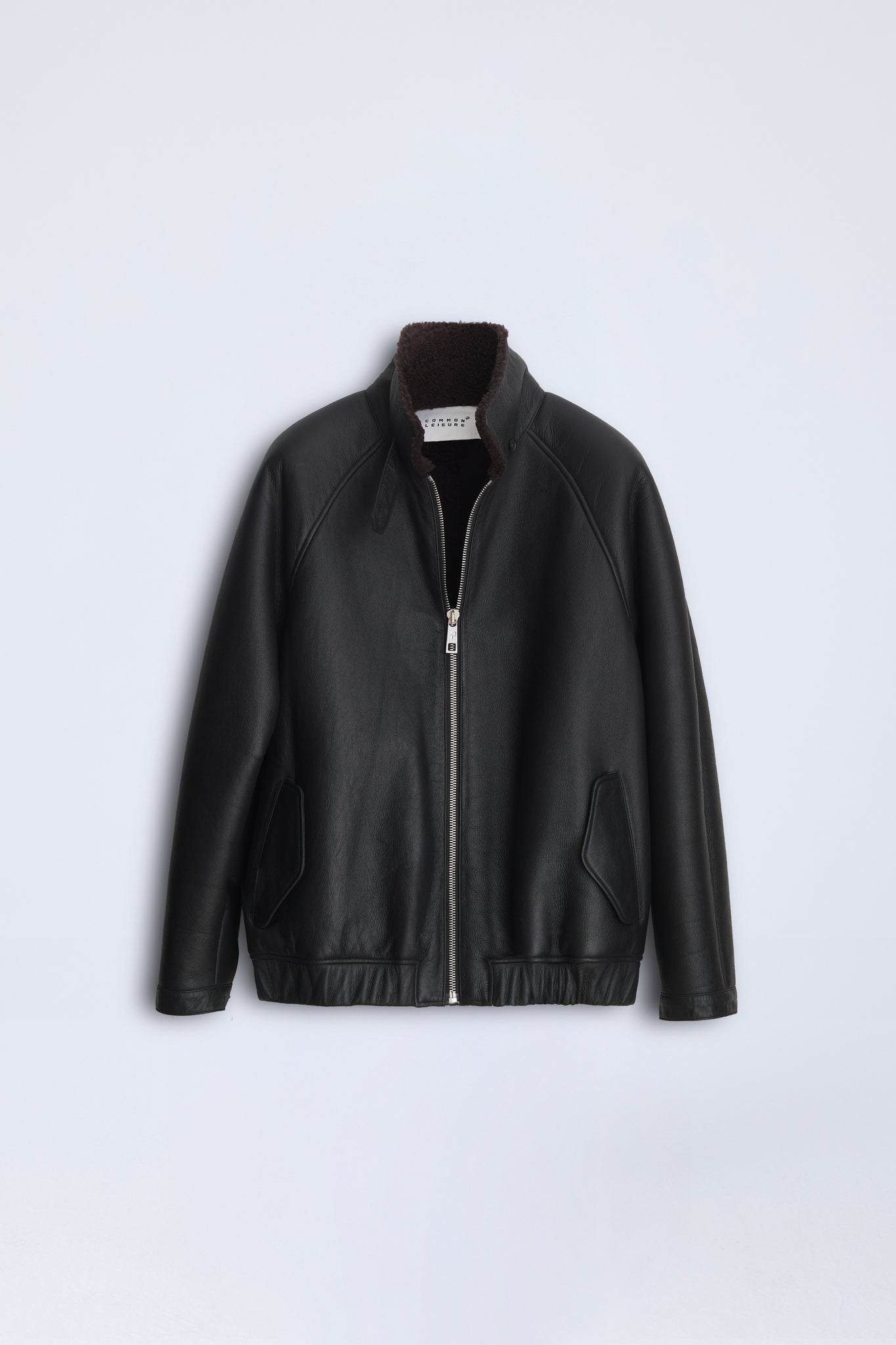 Whisper Shearling Jacket - Black/Burnt Oak