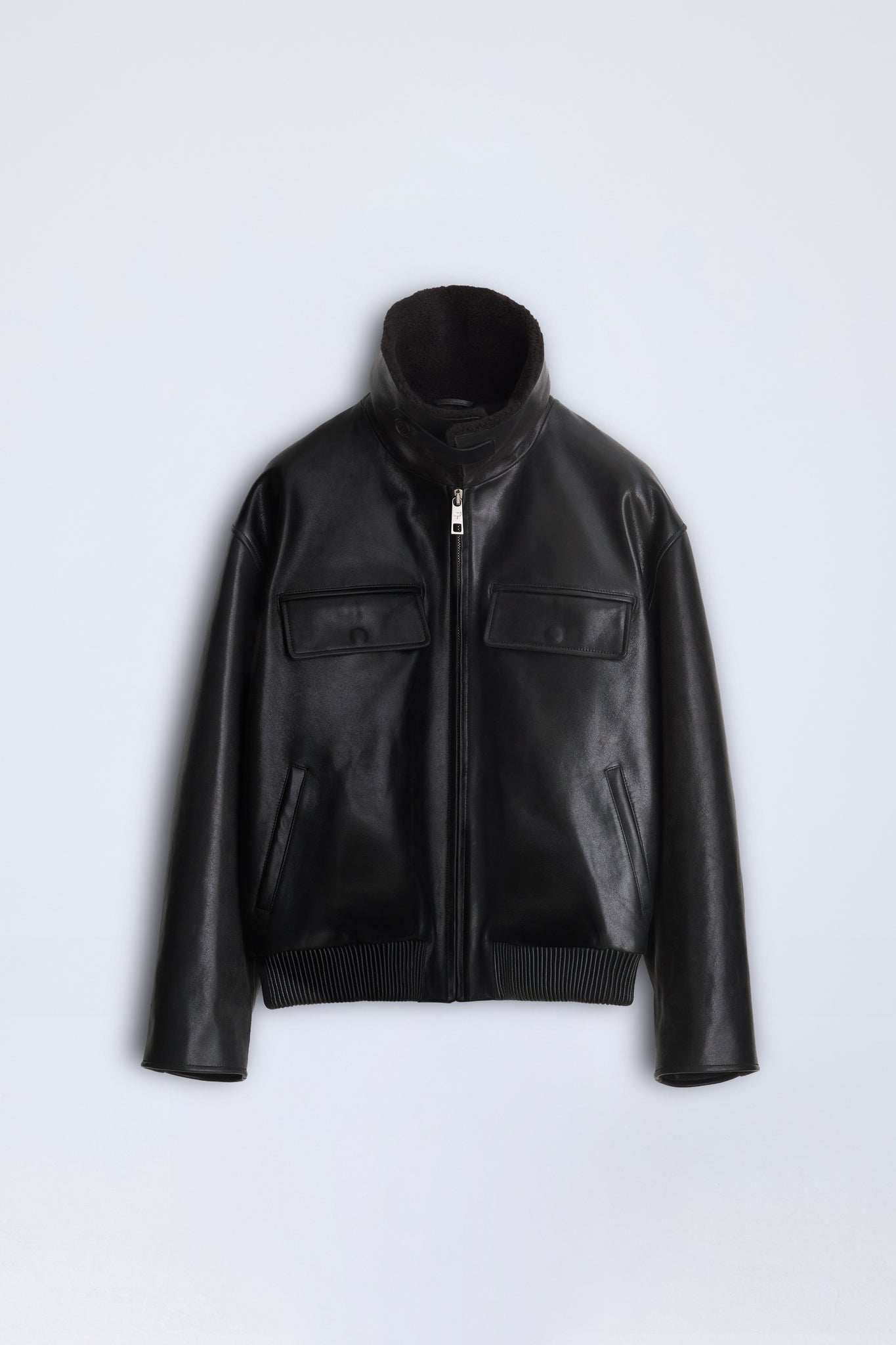 Love Pocketed Bomber Jacket - Black