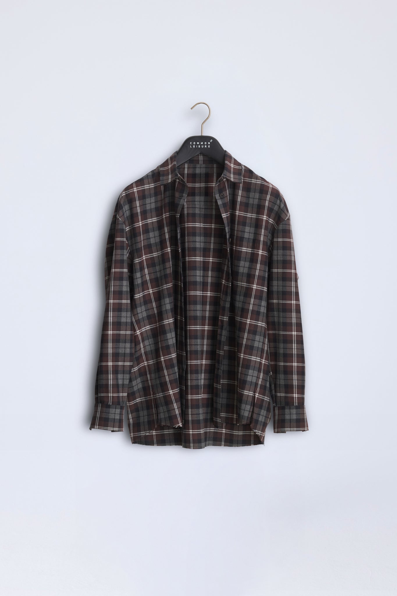 Tranquil Shirt In Plaid - Dark Brown