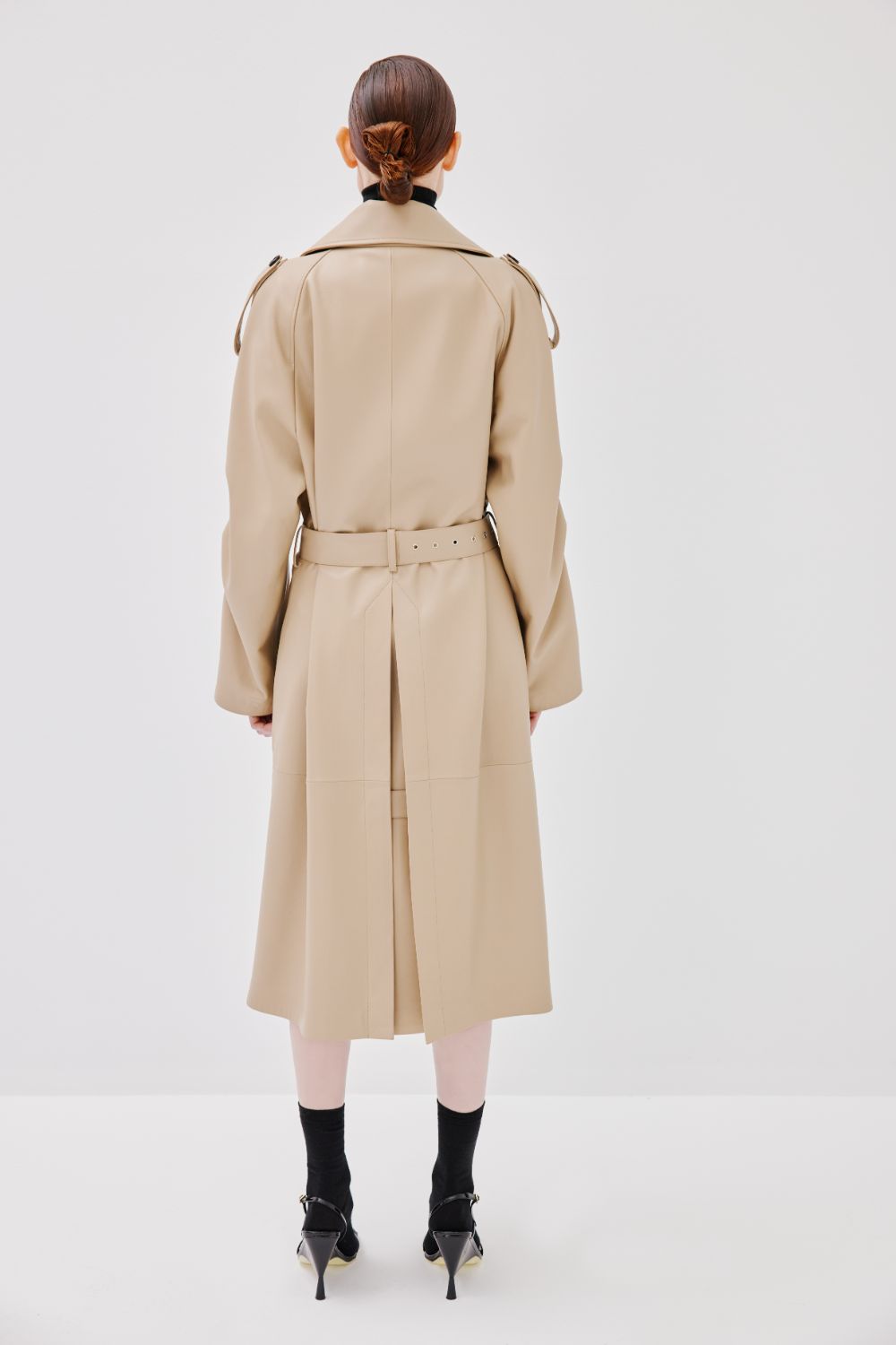 "Serpent Power" Trench Coat - Oat Milk - Common Leisure 