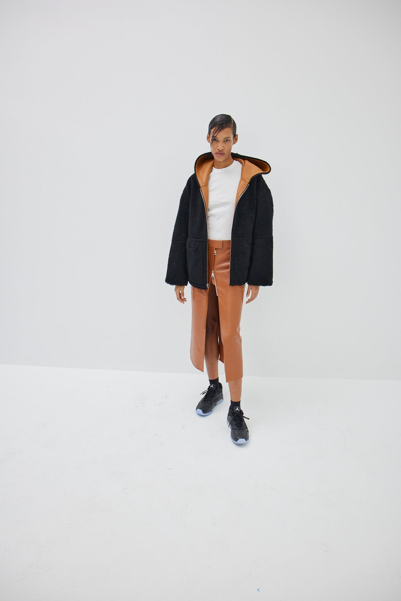 "Muhammed Ali" (Double Sided) Jacket - Black & Whisky