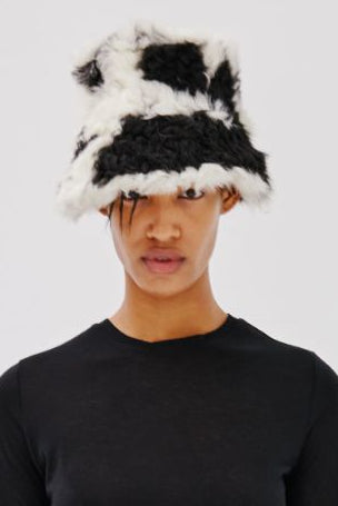 Bucket Hat - Natural B&W Tigrado