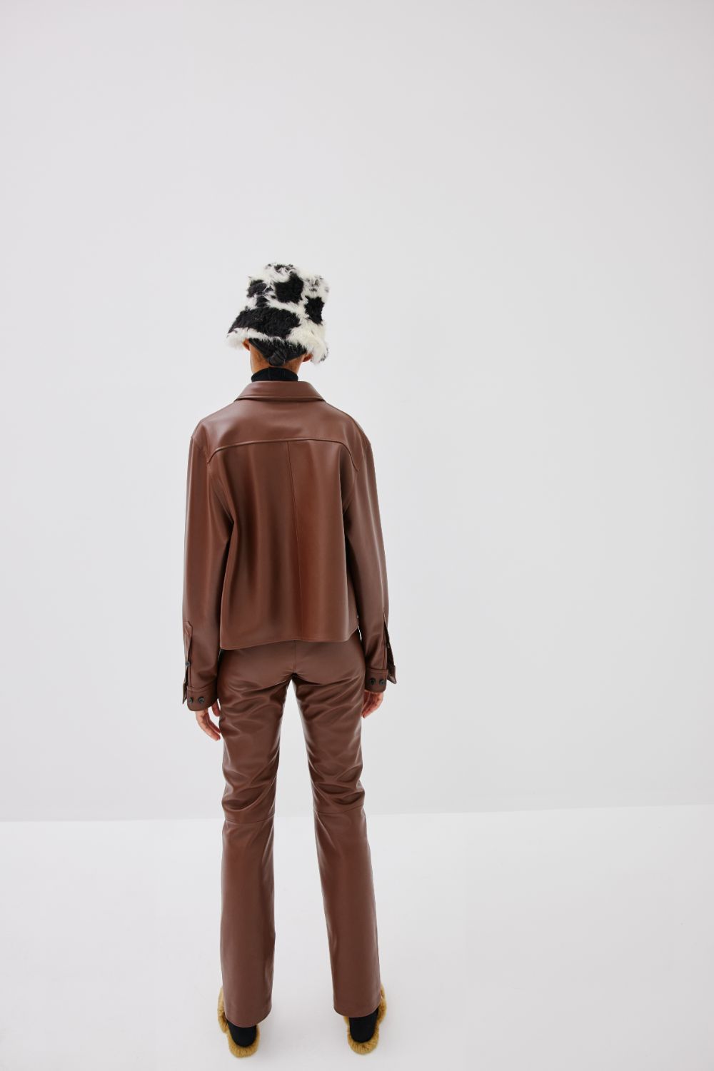 Cropped Shirt - Chestnut