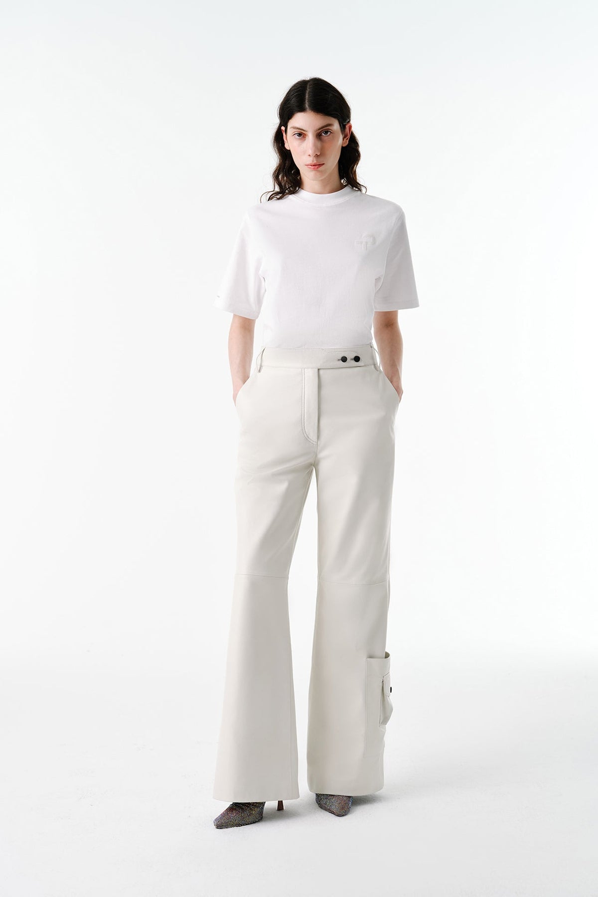 Lounge Pants | Leather – Oyster White
