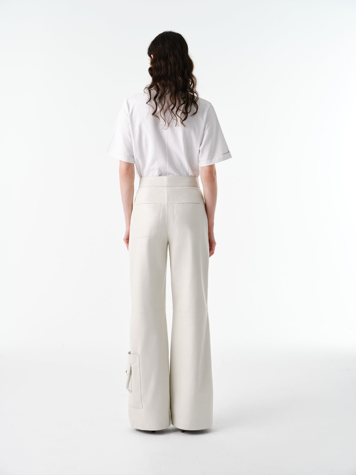 Lounge Pants | Leather – Oyster White