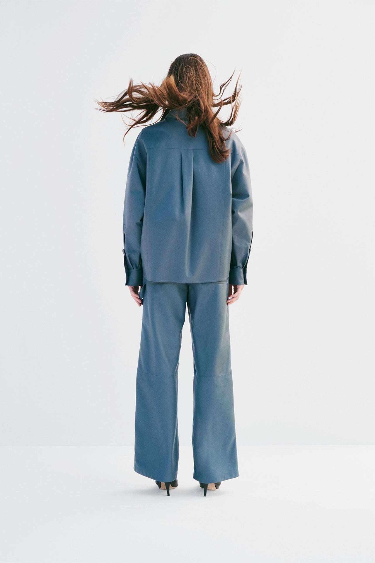 CL LONG SLEEVE SHIRT - GRAY BLUE