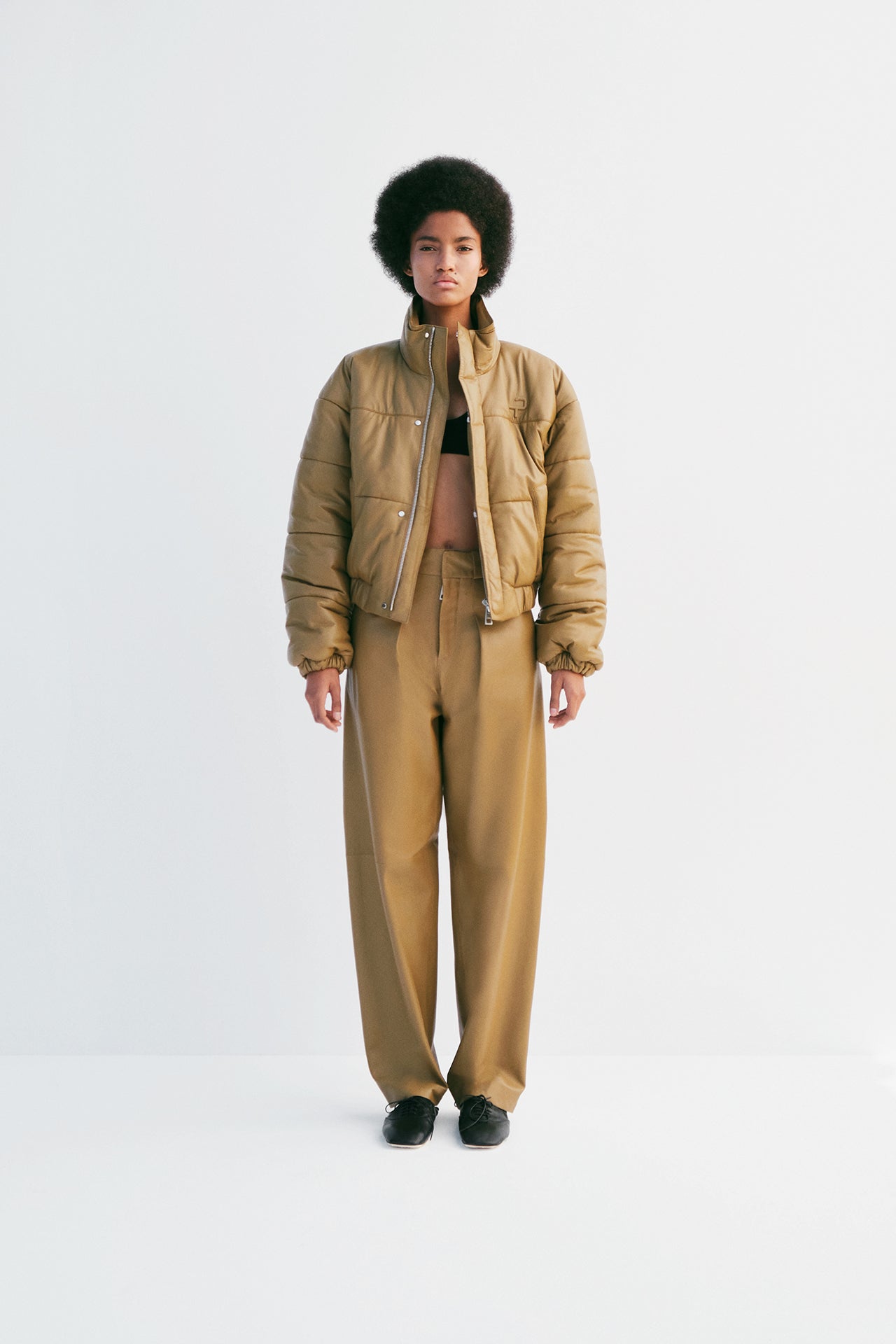 "All Time" Mini Puffer Jacket - Olive - Common Leisure 