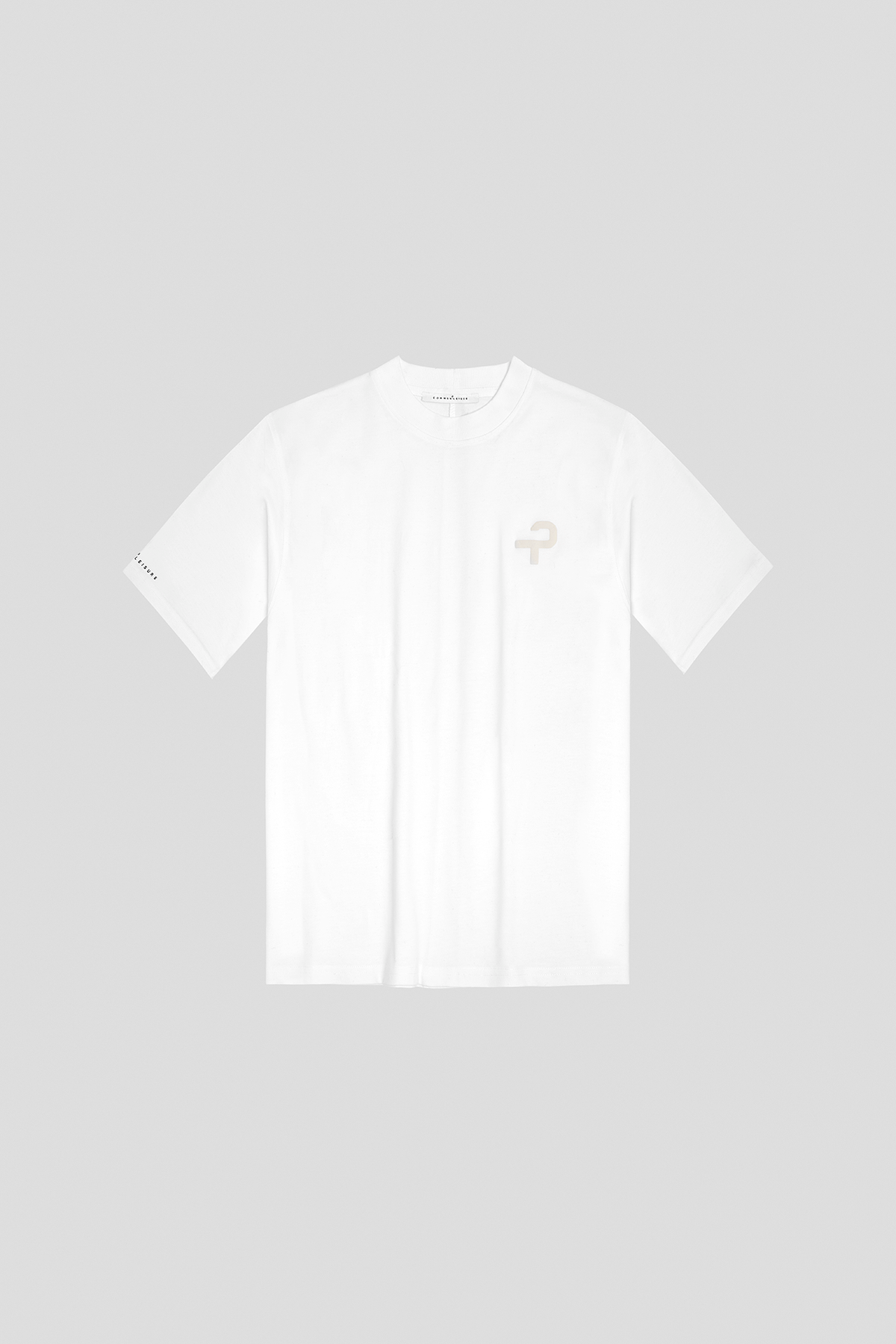 Amblem Branded Short Sleeve T-Shirt | White