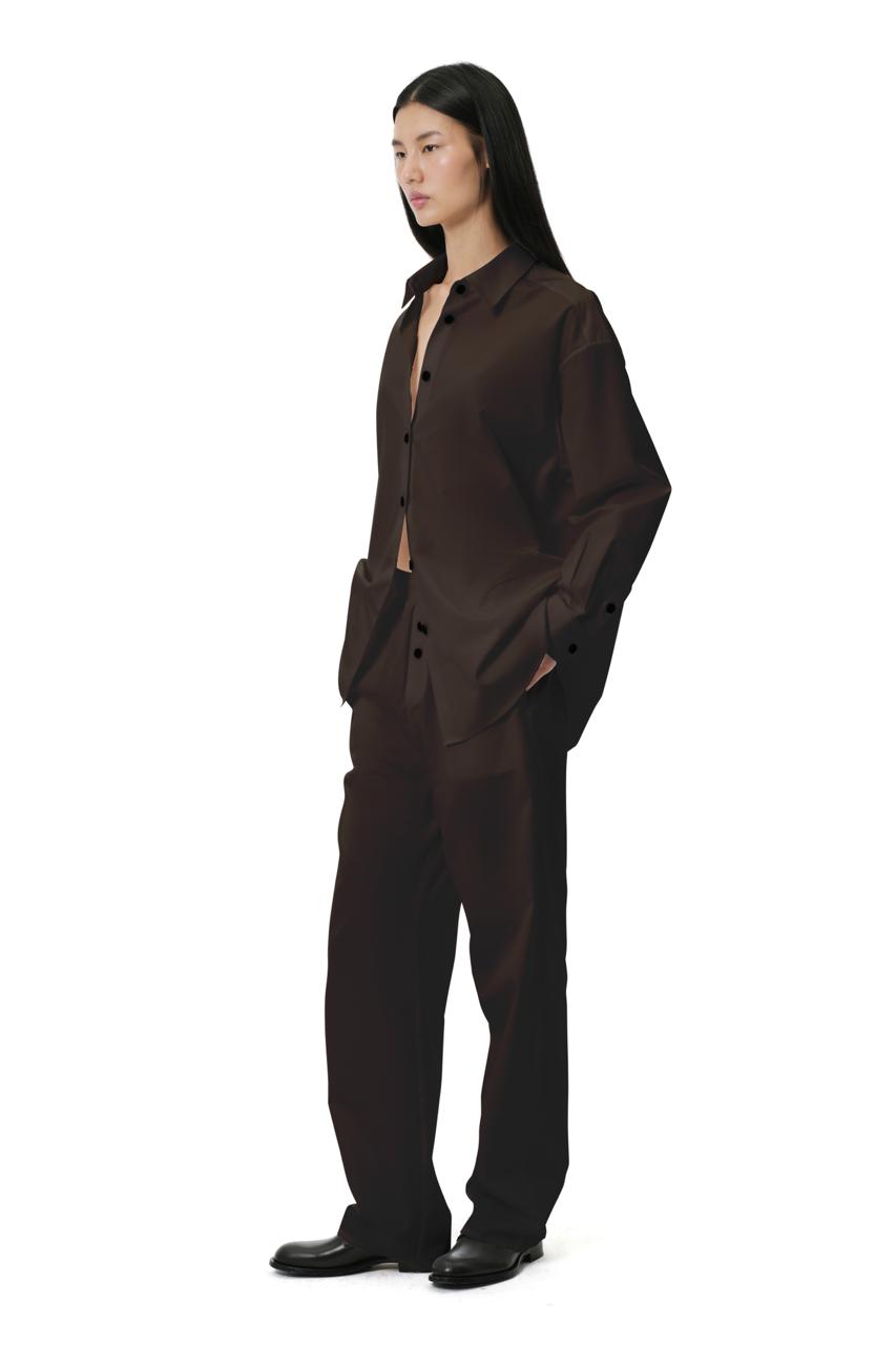 Poplin Lounge Pants - Burnt Oak