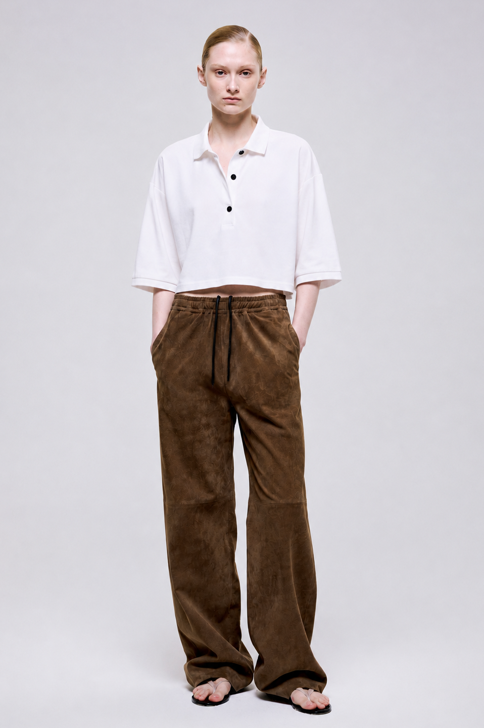 Waist-Length Polo Shirt | Cotton Piqué – Off White
