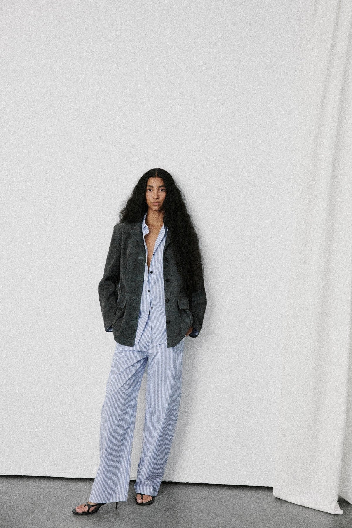 Stance Shirt | Cotton Poplin – Blue Stripe