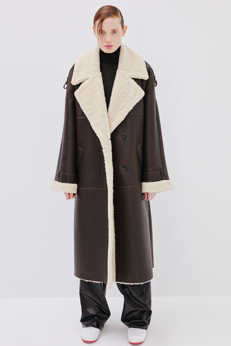 "Grace" Coat - Dark Brown