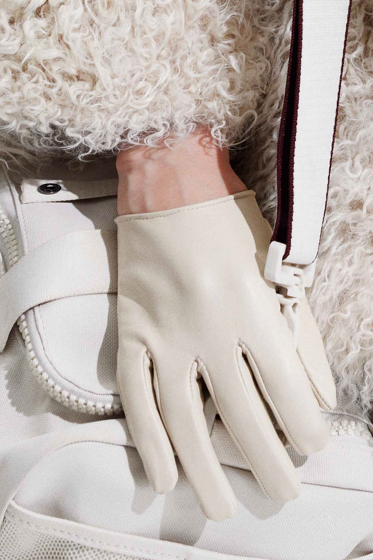 Leather Gloves - Oyster White