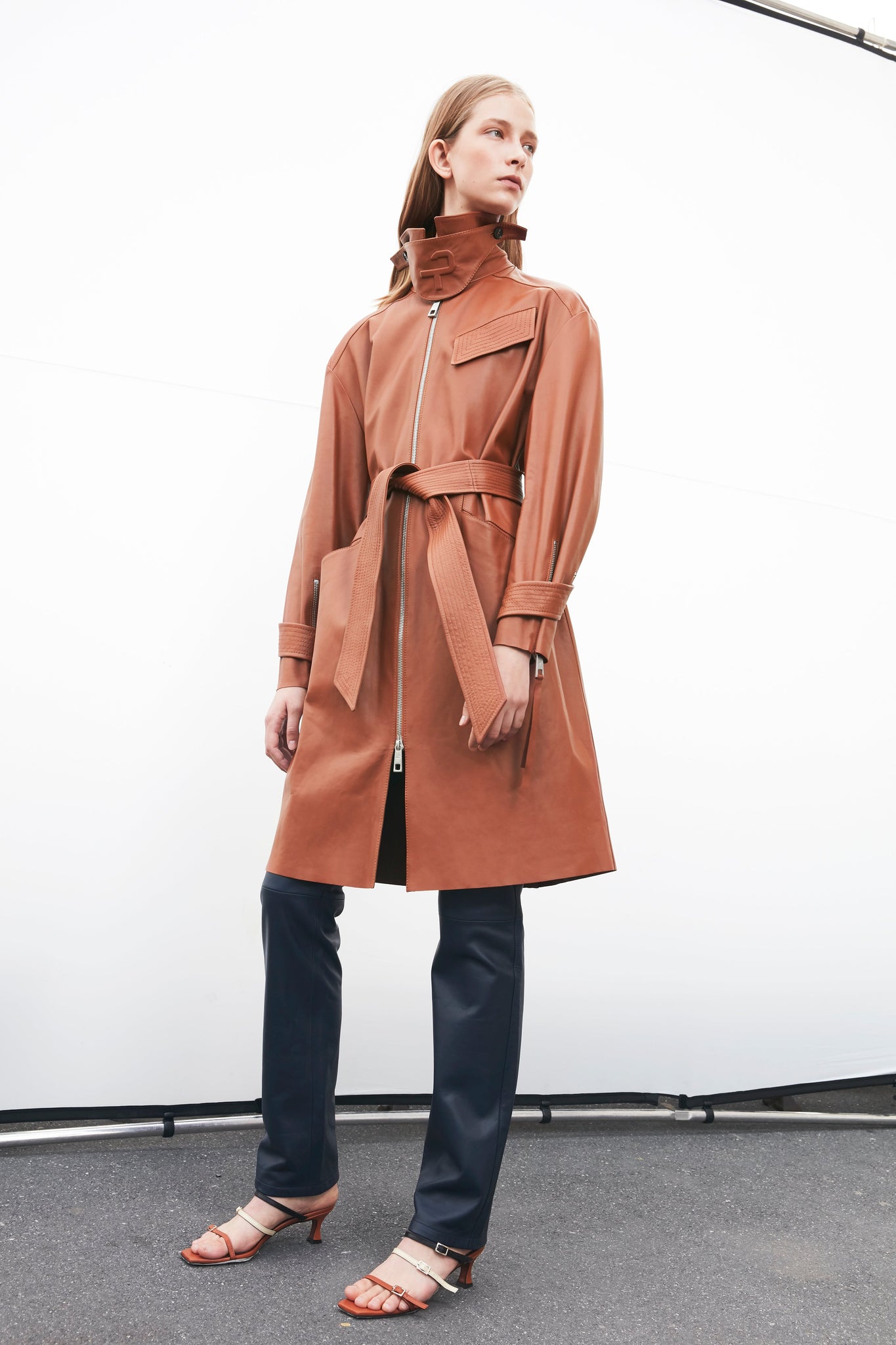 TOBACCO TRENCH COAT