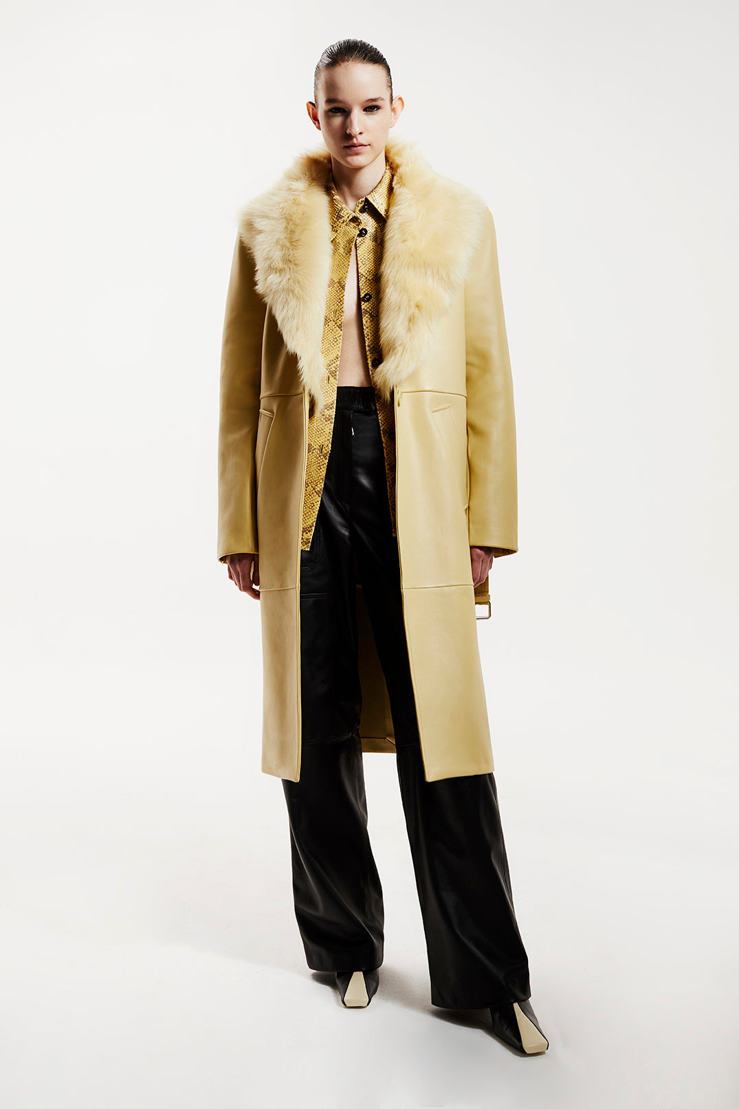 YOU & ME TRENCH COAT - LIGHT YELLOW