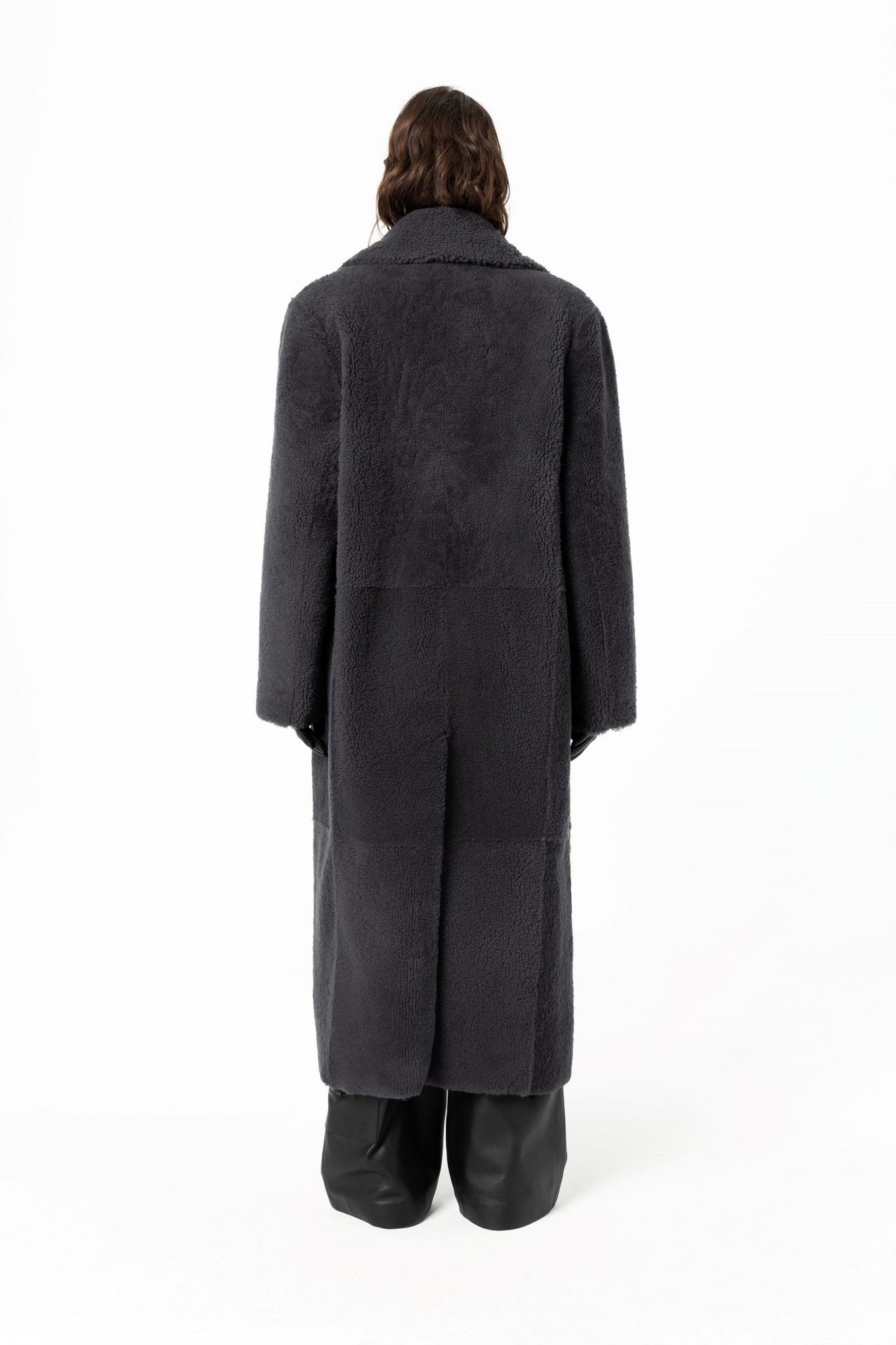 Oversized Sheepskin Shearling Long Coat