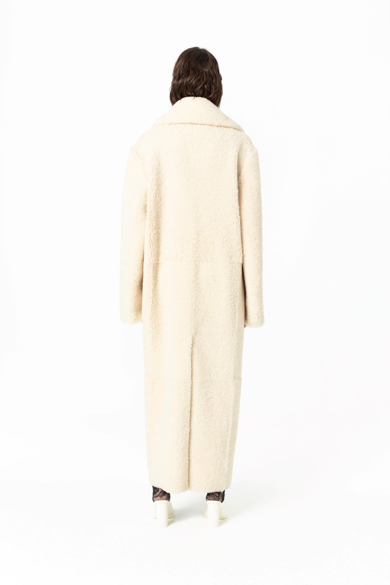 Oversized Sheepskin Shearling Long Coat