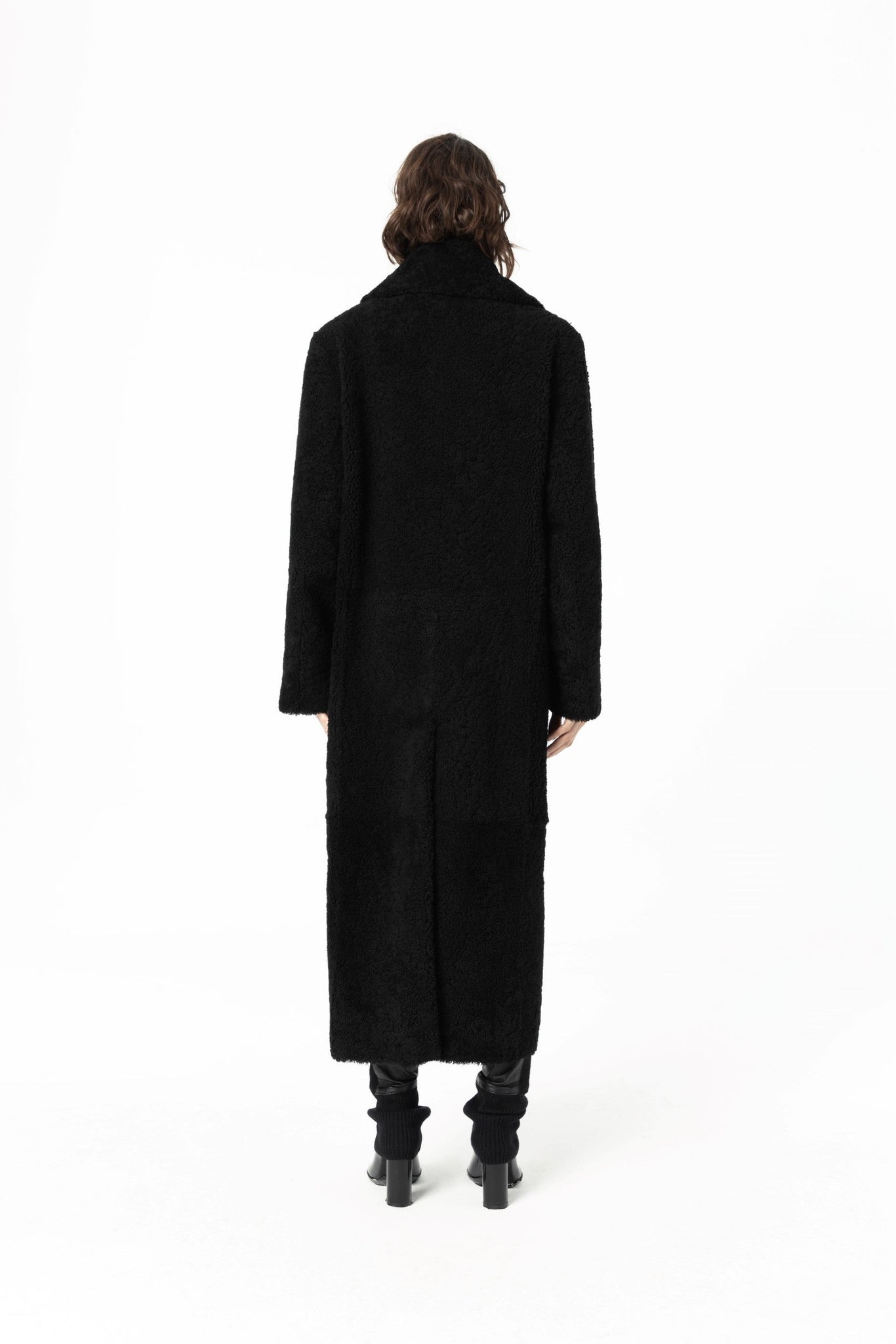 Oversized Sheepskin Shearling Long Coat