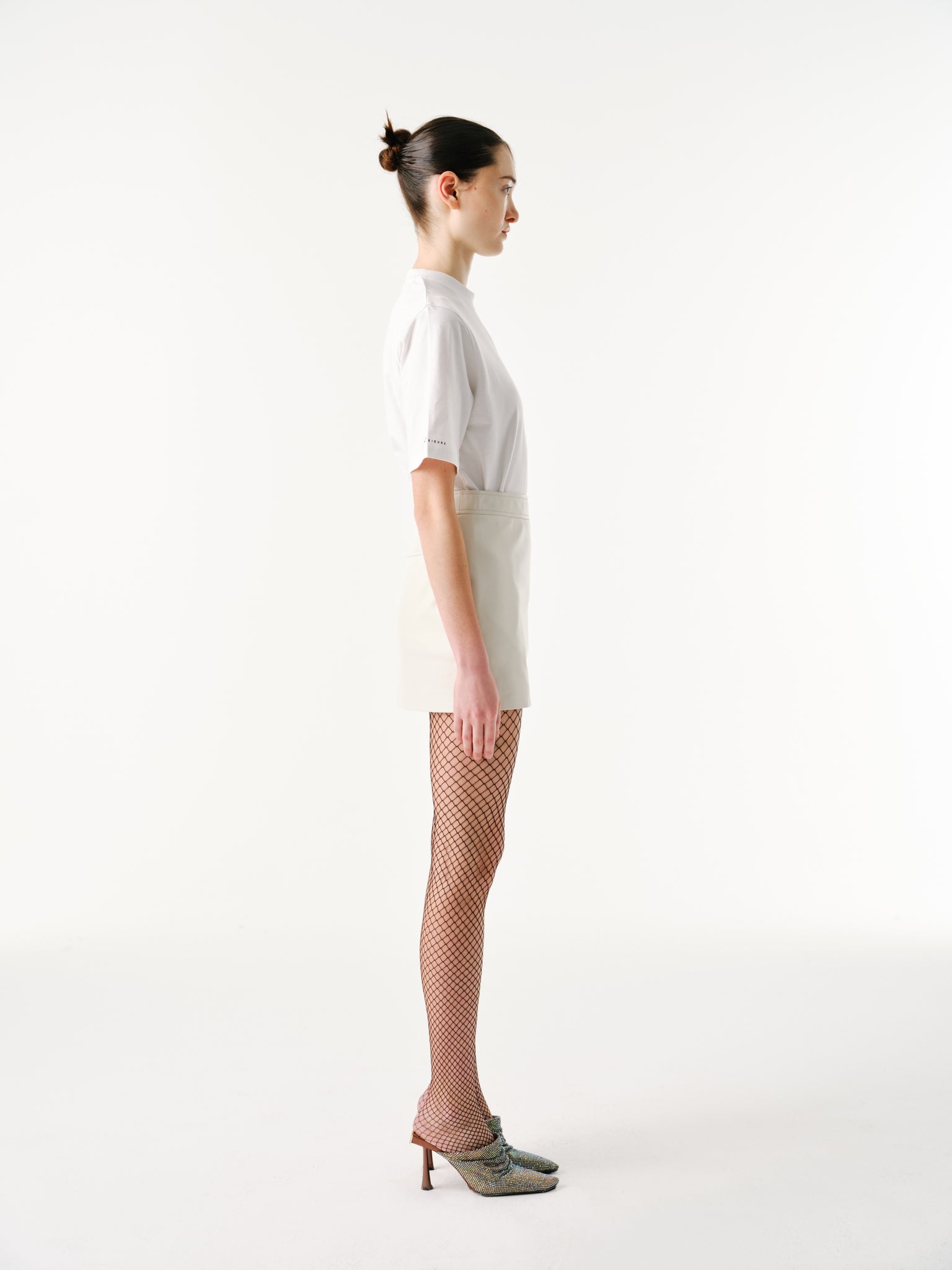 MINI SKIRT  - OYSTER WHITE