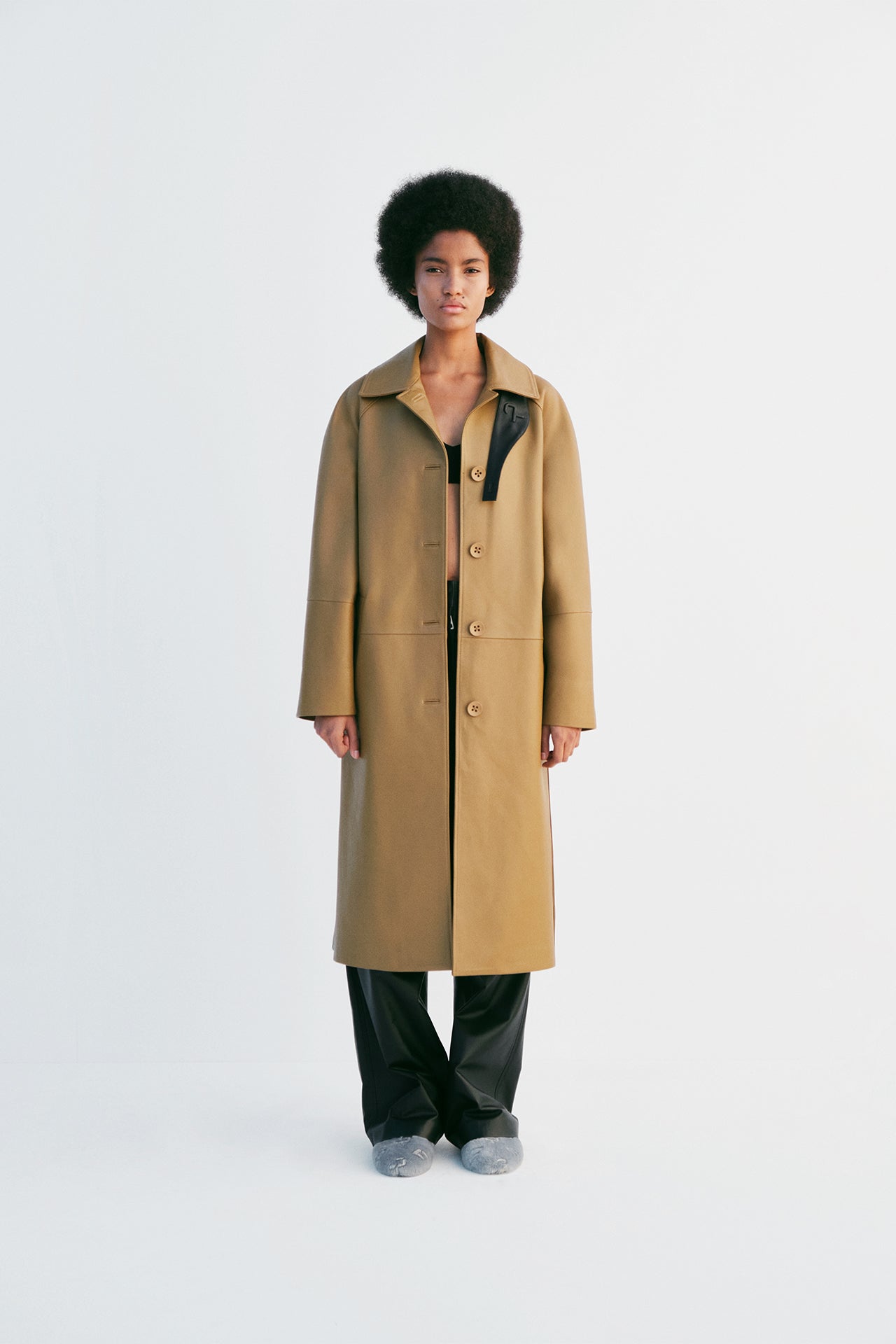 SLOW DANCE BALMACAAN trench COAT- OLIVE