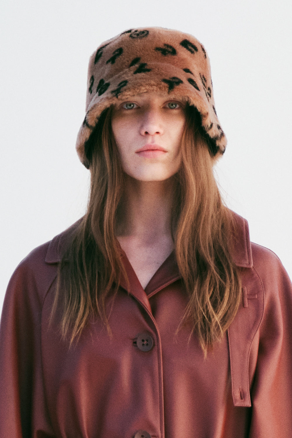 Brown Shearling Hat